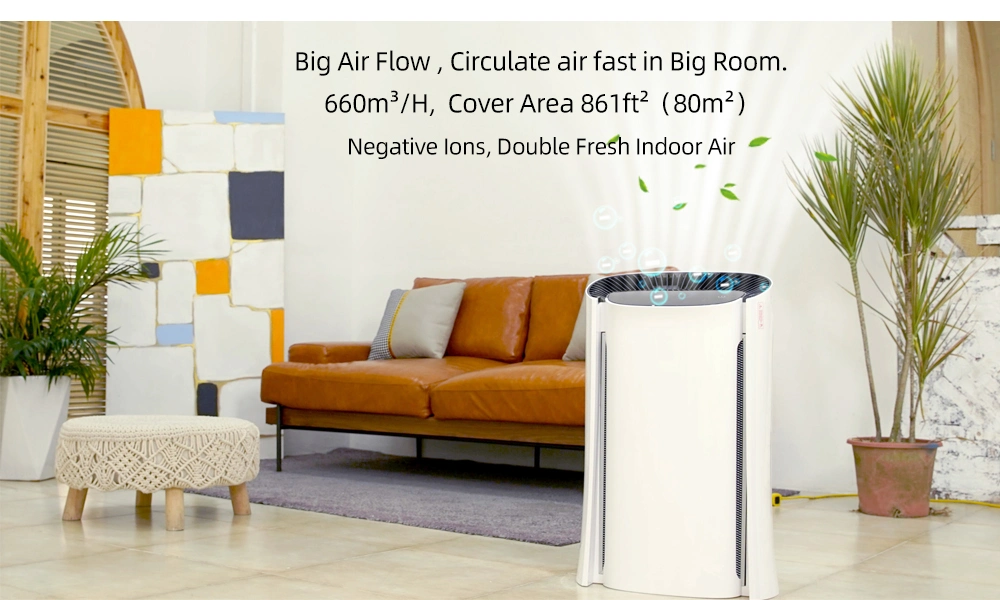 Large Commercial HEPA Filter High Cadr Air Purifier WiFi APP and Remote Control